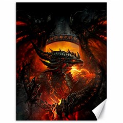 Dragon Fire Fantasy Art Canvas 18  X 24 