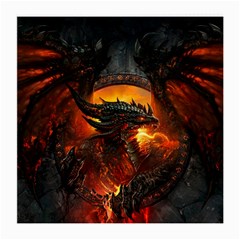 Dragon Fire Fantasy Art Medium Glasses Cloth