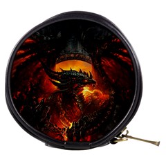 Dragon Fire Fantasy Art Mini Makeup Bag by Jancukart