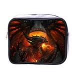 Dragon Fire Fantasy Art Mini Toiletries Bag (One Side) Front