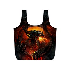 Dragon Fire Fantasy Art Full Print Recycle Bag (s) by Jancukart