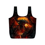 Dragon Fire Fantasy Art Full Print Recycle Bag (S) Front