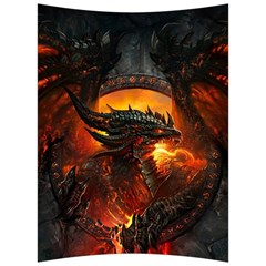 Dragon Fire Fantasy Art Back Support Cushion by Jancukart