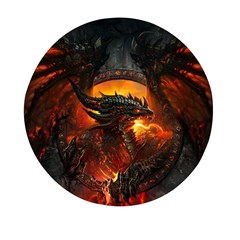 Dragon Fire Fantasy Art Mini Round Pill Box by Jancukart