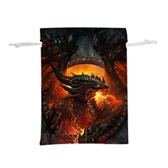 Dragon Fire Fantasy Art Lightweight Drawstring Pouch (m)