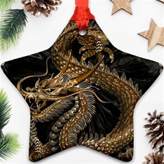 Fantasy Dragon Pentagram Ornament (star) by Jancukart