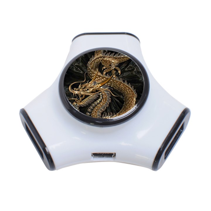 Fantasy Dragon Pentagram 3-Port USB Hub