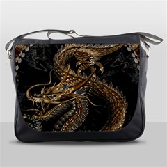 Fantasy Dragon Pentagram Messenger Bag