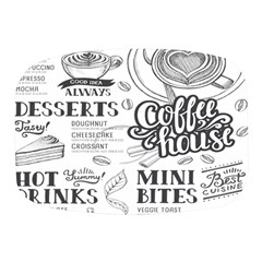 Vintage Coffee-tea-cafe-hamburger-menu-coffee-shop-menu Mini Square Pill Box