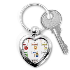 Graphic-smiley-color-diagram Key Chain (heart)