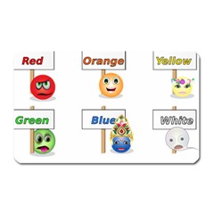 Graphic-smiley-color-diagram Magnet (rectangular)