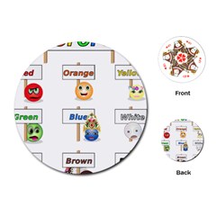 Graphic-smiley-color-diagram Playing Cards Single Design (round)