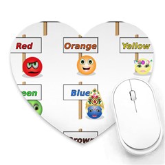 Graphic-smiley-color-diagram Heart Mousepads