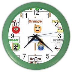 Graphic-smiley-color-diagram Color Wall Clock