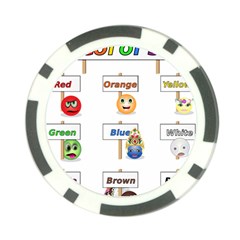 Graphic-smiley-color-diagram Poker Chip Card Guard (10 Pack)