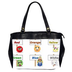 Graphic-smiley-color-diagram Oversize Office Handbag (2 Sides)