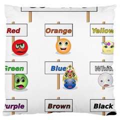 Graphic-smiley-color-diagram Large Cushion Case (one Side)