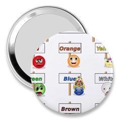 Graphic-smiley-color-diagram 3  Handbag Mirrors