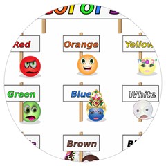 Graphic-smiley-color-diagram Round Trivet