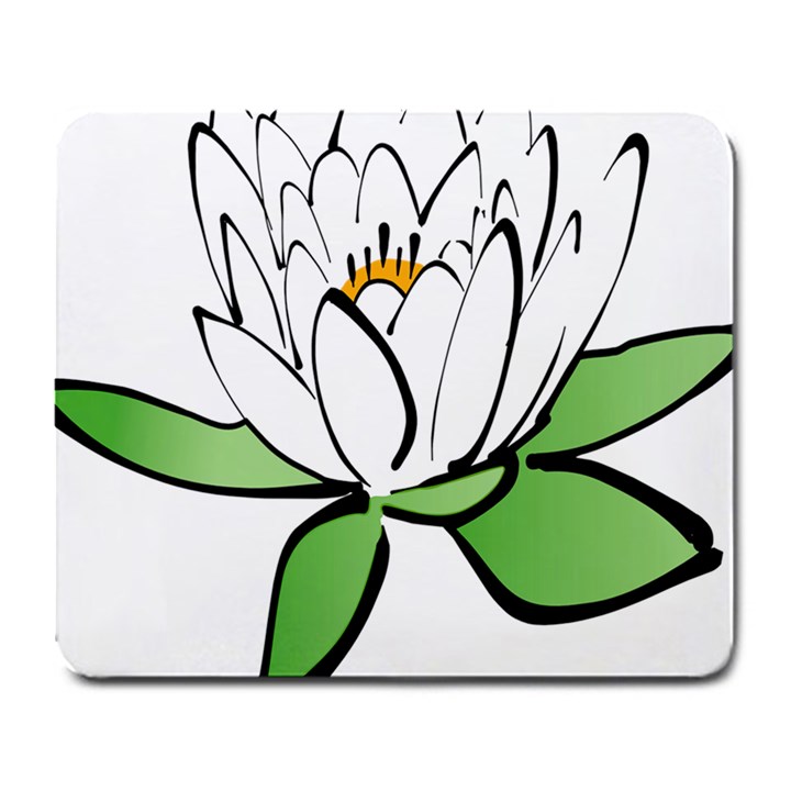 Lotus-flower-water-lily Large Mousepads