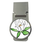 Lotus-flower-water-lily Money Clips (Round)  Front