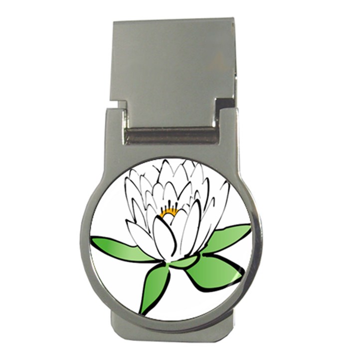 Lotus-flower-water-lily Money Clips (Round) 