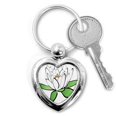 Lotus-flower-water-lily Key Chain (heart) by Jancukart