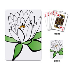 Lotus-flower-water-lily Playing Cards Single Design (rectangle) by Jancukart