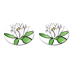 Lotus-flower-water-lily Cufflinks (oval)