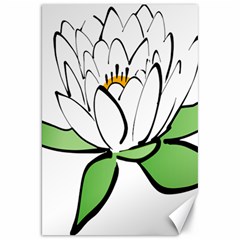 Lotus-flower-water-lily Canvas 20  X 30  by Jancukart