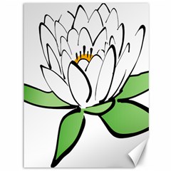 Lotus-flower-water-lily Canvas 36  X 48  by Jancukart