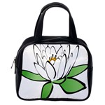 Lotus-flower-water-lily Classic Handbag (Two Sides) Back