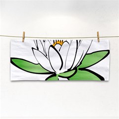 Lotus-flower-water-lily Hand Towel by Jancukart