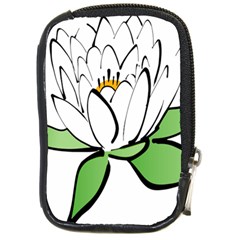 Lotus-flower-water-lily Compact Camera Leather Case by Jancukart