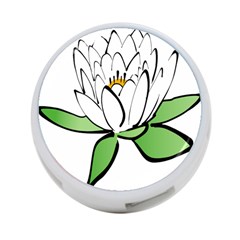 Lotus-flower-water-lily 4-port Usb Hub (one Side)