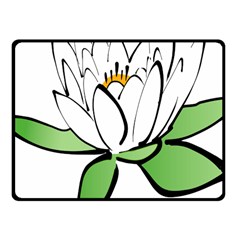 Lotus-flower-water-lily Fleece Blanket (small) by Jancukart