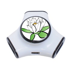 Lotus-flower-water-lily 3-port Usb Hub