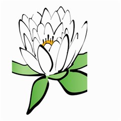 Lotus-flower-water-lily Small Garden Flag (two Sides) by Jancukart