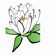 Lotus-flower-water-lily Large Garden Flag (two Sides) by Jancukart