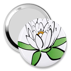 Lotus-flower-water-lily 3  Handbag Mirrors by Jancukart