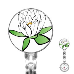 Lotus-flower-water-lily Stainless Steel Nurses Watch by Jancukart