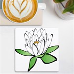 Lotus-flower-water-lily UV Print Square Tile Coaster  Front