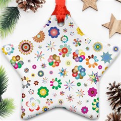 Flower Floral Pattern Ornament (star)