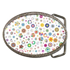 Flower Floral Pattern Belt Buckles