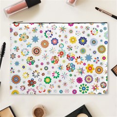 Flower Floral Pattern Cosmetic Bag (xl)