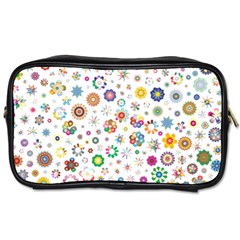 Flower Floral Pattern Toiletries Bag (one Side)