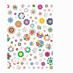 Flower Floral Pattern Small Garden Flag (two Sides)