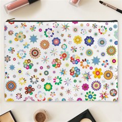 Flower Floral Pattern Cosmetic Bag (xxxl)