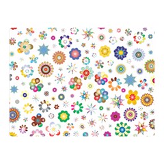 Flower Floral Pattern Double Sided Flano Blanket (mini) 