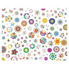 Flower Floral Pattern Double Sided Flano Blanket (medium) 